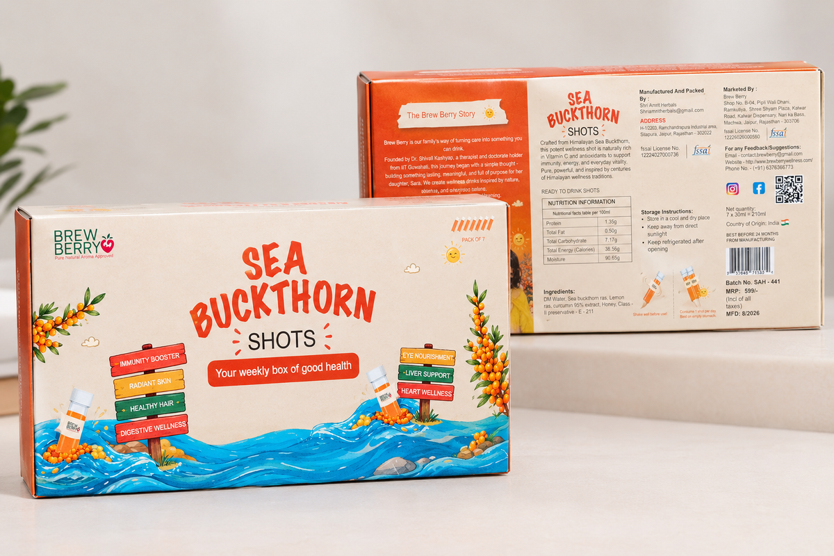 Sea Buckthorn Shots – Pack of 7 (7 x 30ml)
